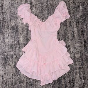 Pink Ruffled Dress